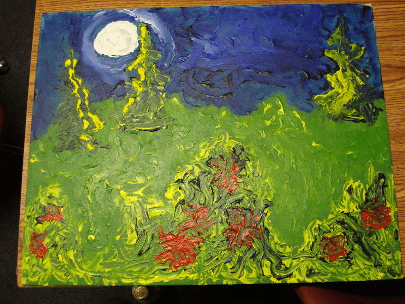 image of Roses At Night